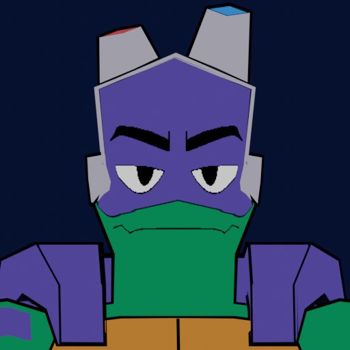 A retro-style rendition of Donatello from Rise of the Teenage Mutant Ninja Turtles.