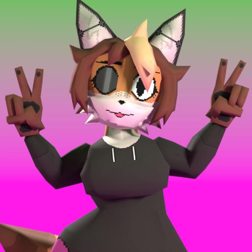 A second low poly version of Rikki.